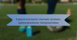 England mod Island: Uventede resultater, Spillerpræstationer, Kampstatistikker