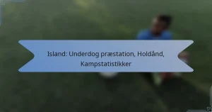 Island: Underdog præstation, Holdånd, Kampstatistikker